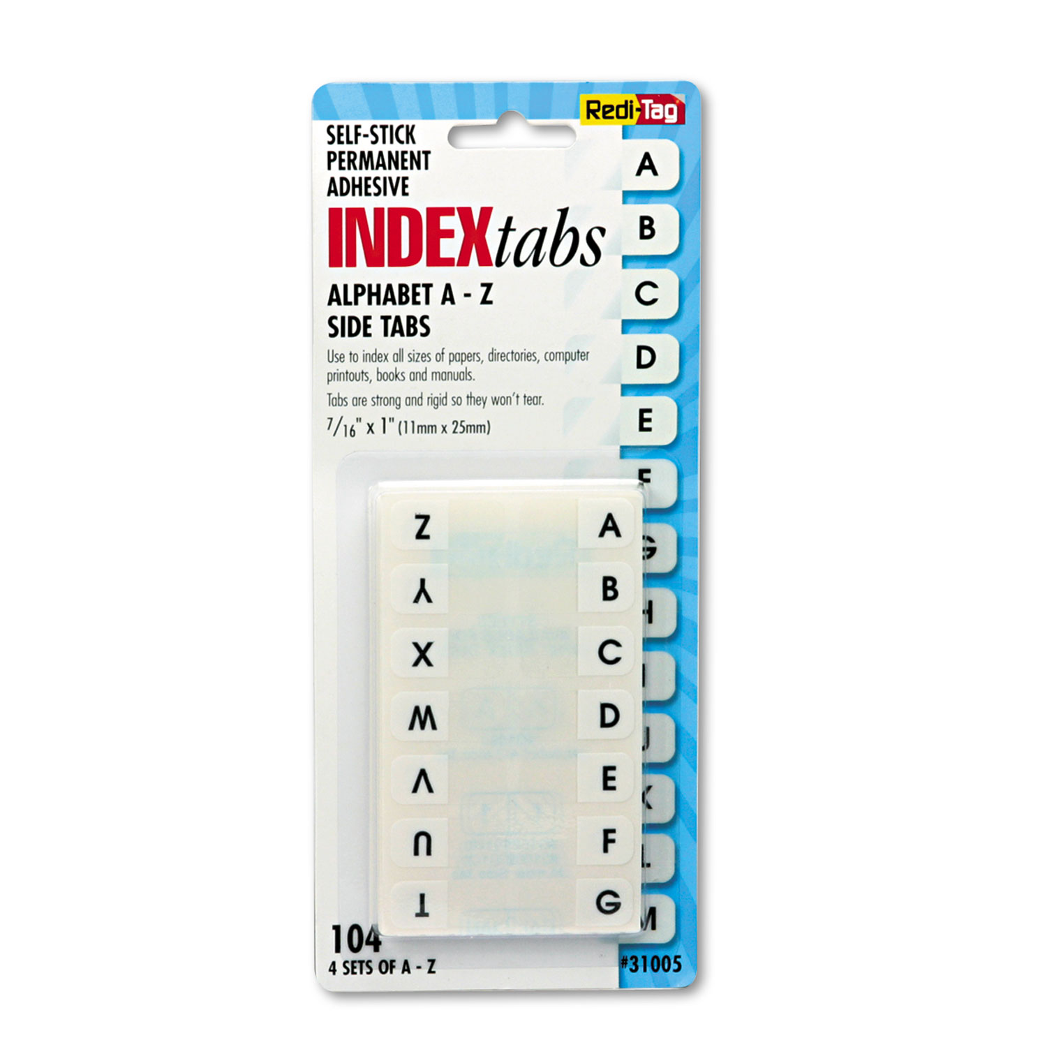 TAB,ALPHABET,A-Z,SIDE WE
