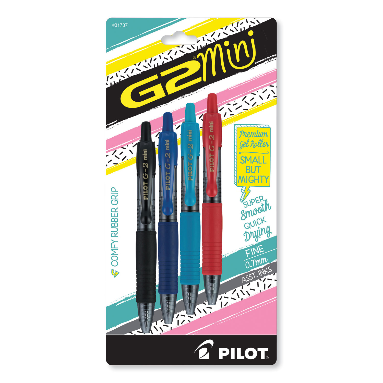 PEN,G2-7 MINI 4PK AST