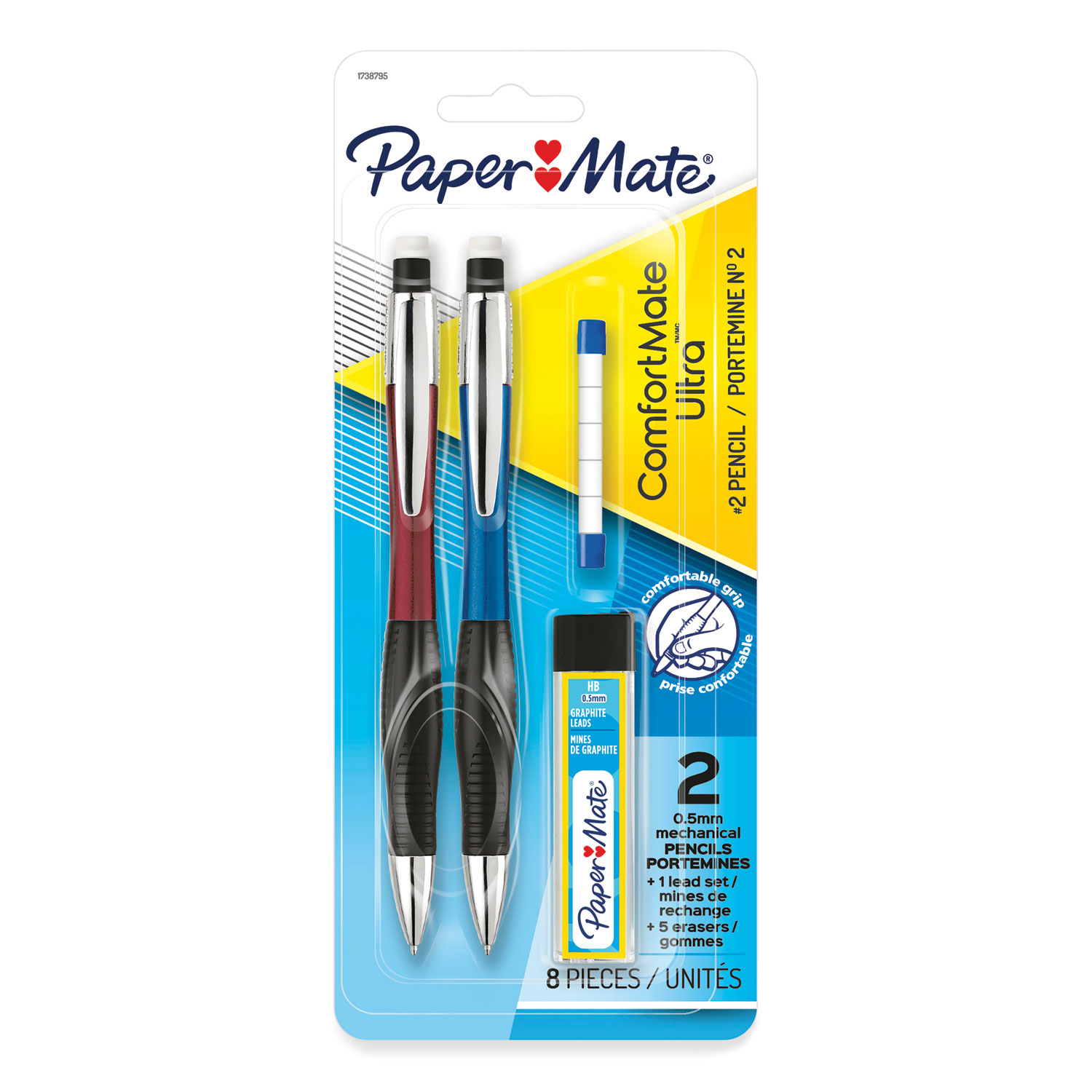 PENCIL,MECHCMATE,.5MM,AST