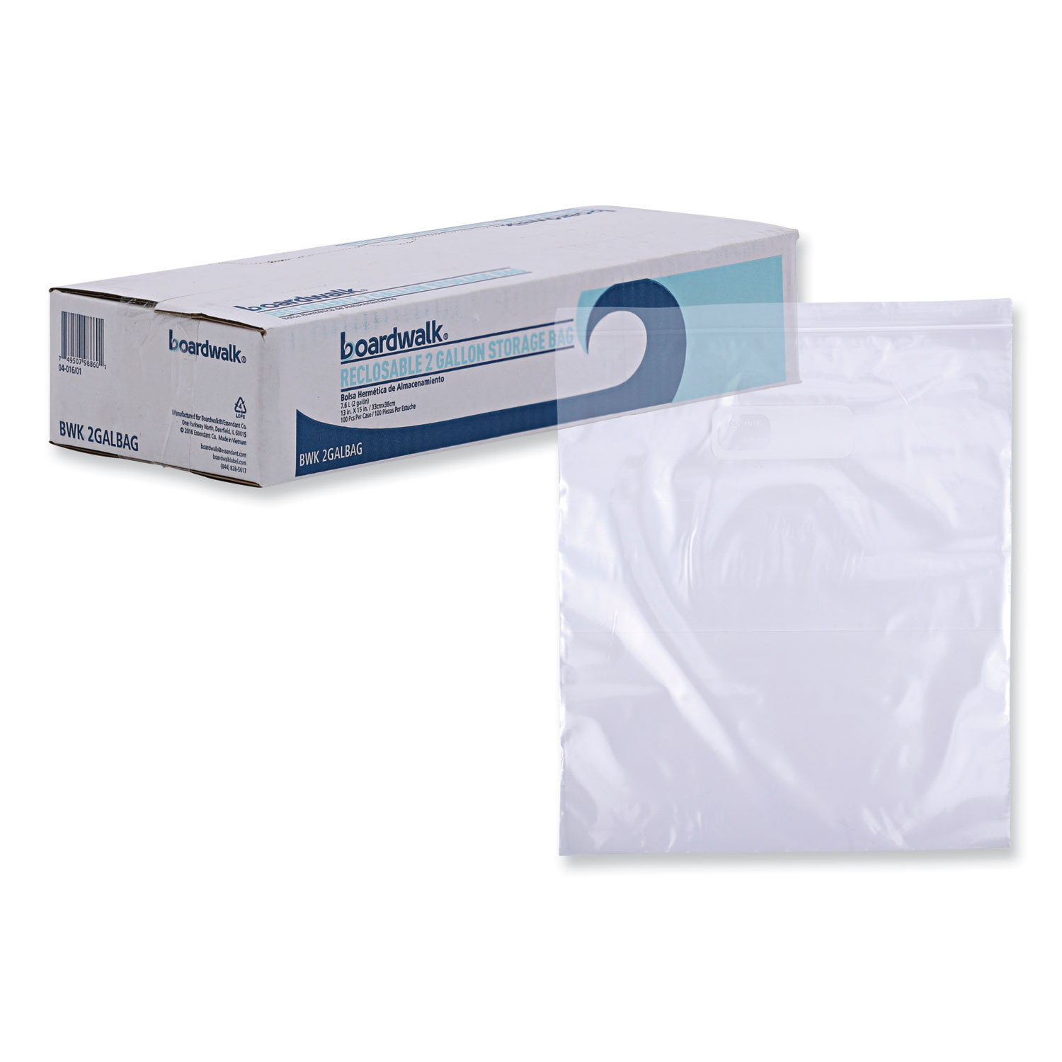 BAG,2GAL SIZE,100,CLR