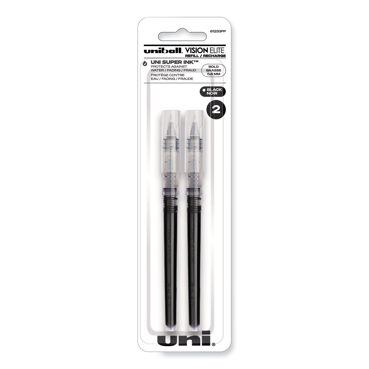 REFILL,RBALL,BOLD,BK,2PK