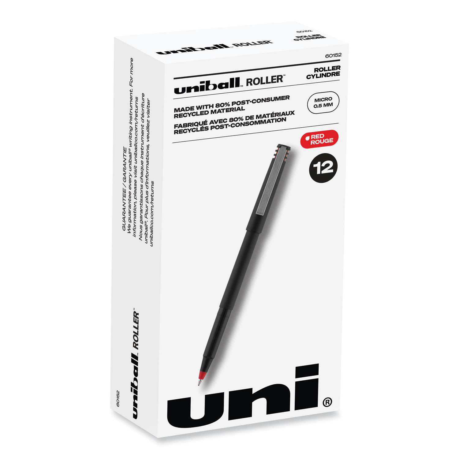 PEN,UNIBALL,MICRO,.5MM,RD