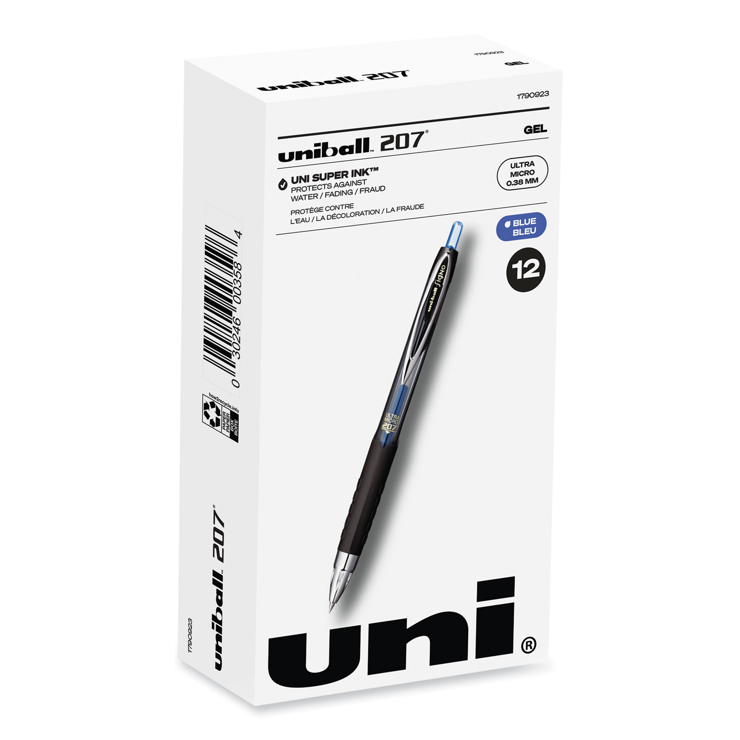 PEN,UB207,GEL,0.38MM,BE