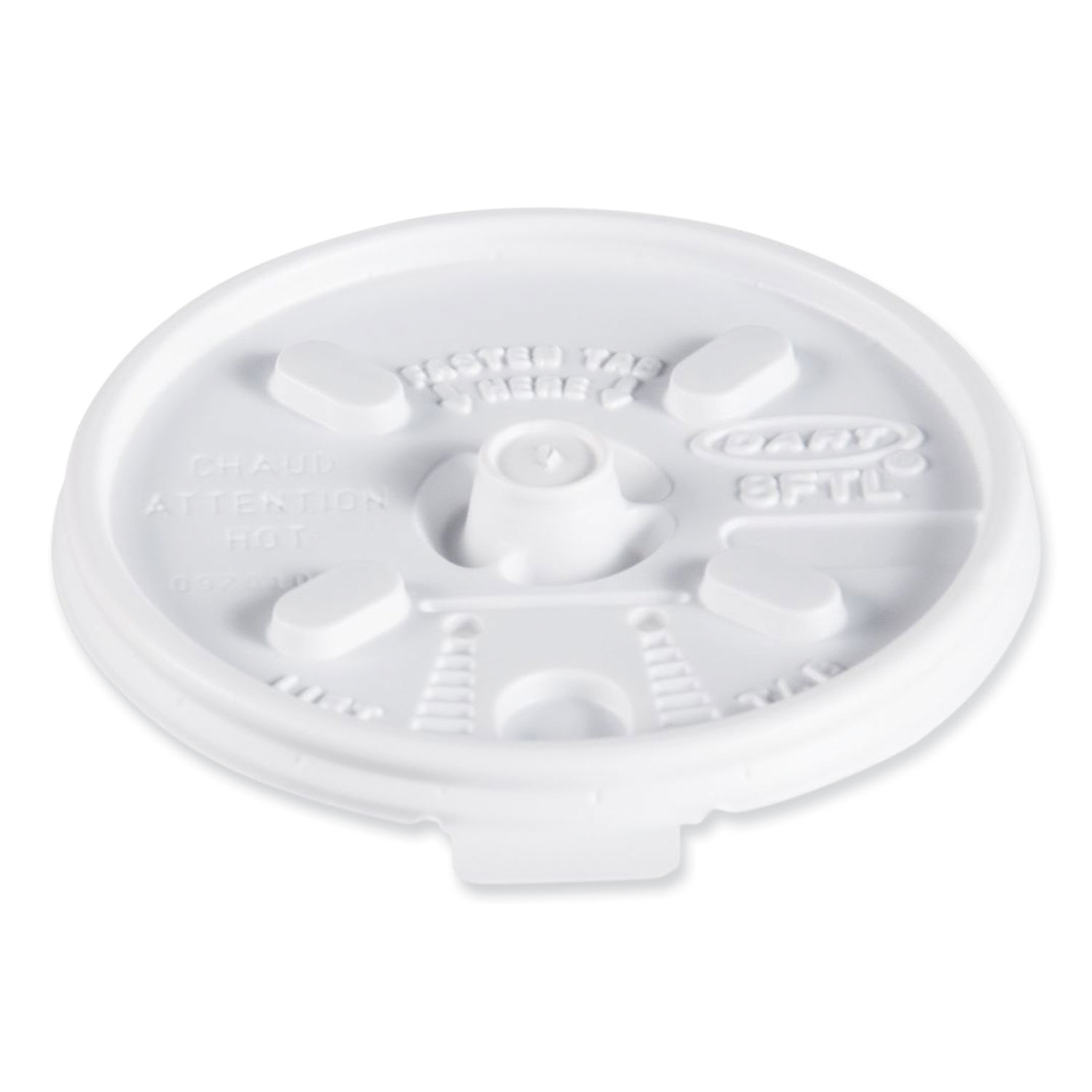LID,LIFT/LOCK,8OZ,WH