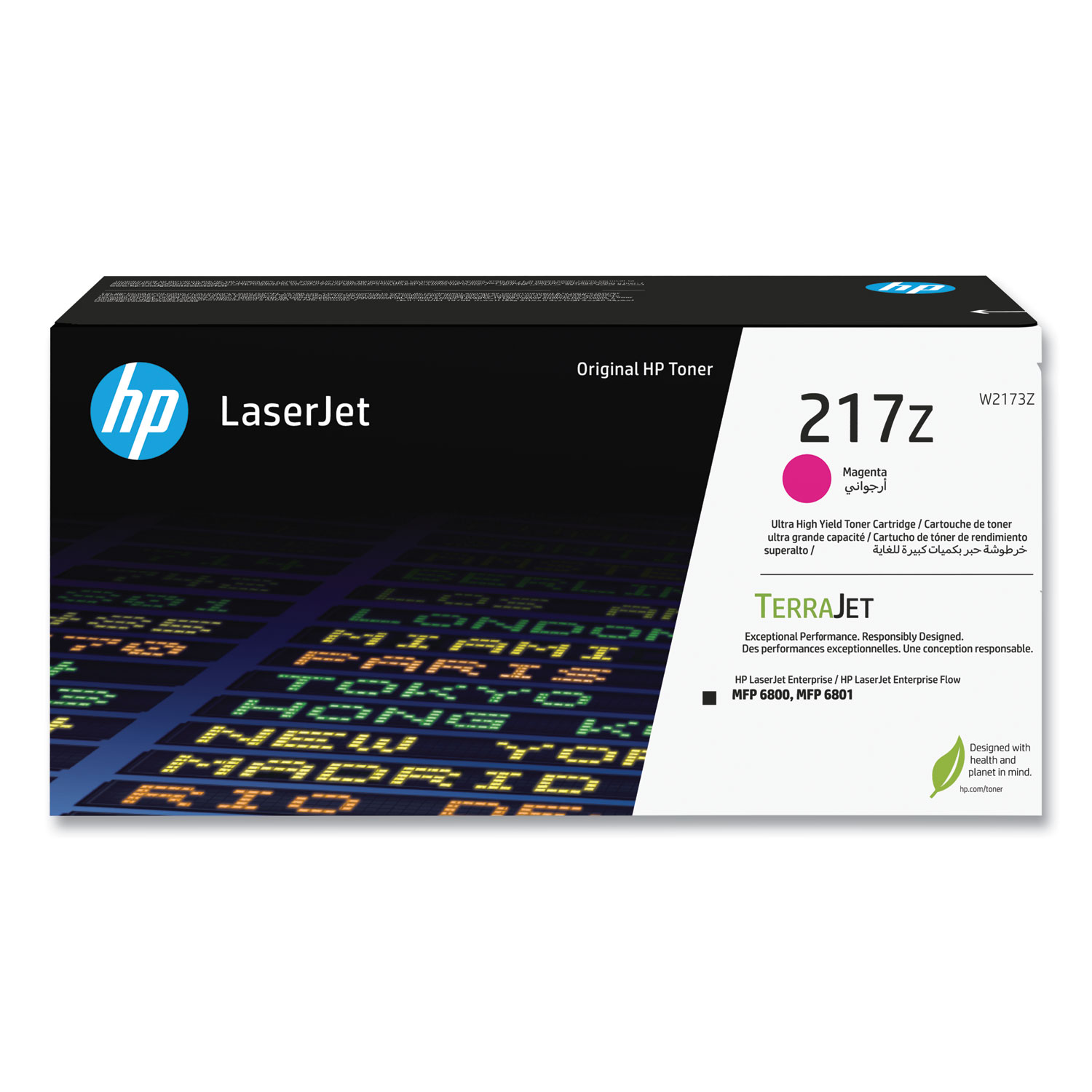 217Z Ultra High Yield Magenta Toner Cartridge; Yield 24,000 pages