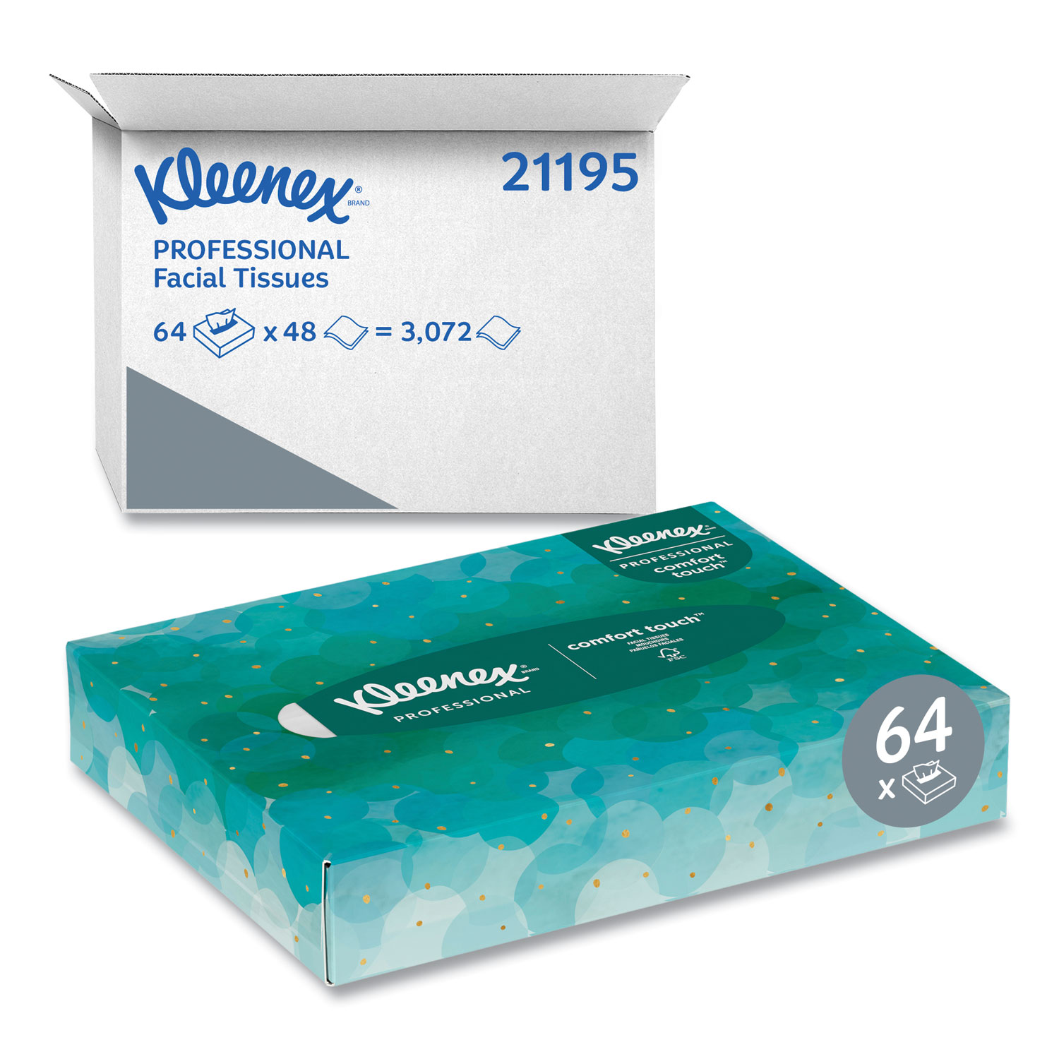 TISSUE,FACIAL,40SH/BX,WE