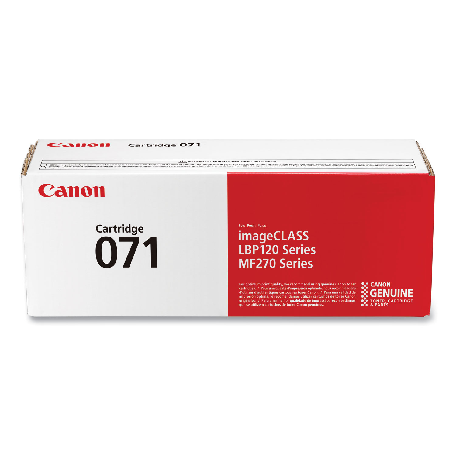 071 Black Toner Cartridge; Yield 1,200 pages