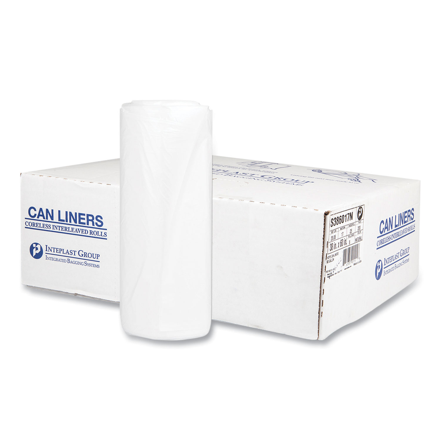 LINER,60G,38X60,CL,17MIC