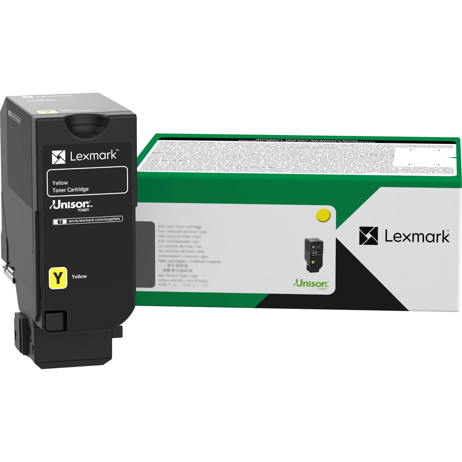71C1XY0 High Yield Yellow Toner Cartridge; Yield: 22,000 pages