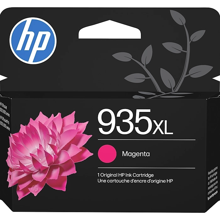 HP 935XL High Yield Magenta Ink Cartridge; Yield: 825 pages