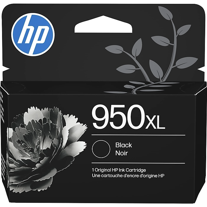 HP 950XL High Yield Black Ink Cartridge (CN045AN) HP 950XL Black Ink Cartridge; Yield 2,300 pages