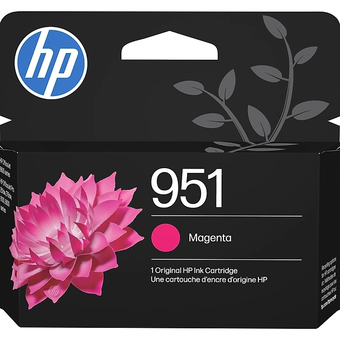 HP 951 Magenta Ink Cartridge; Yield 700 pages