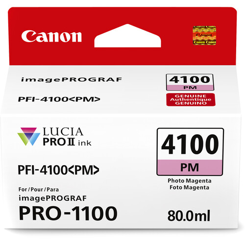 PFI-4100PM Photo Magenta Ink Tank Ink Fill Volume - 80 ml
