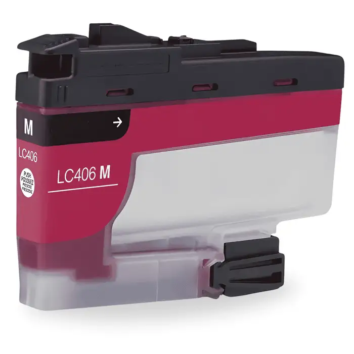 LC406 M Magenta Ink Cartridge; Yield: 1,500 pages